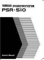 Yamaha PortaTone PSR-510 Owner'S Manual preview