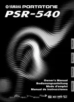 Yamaha Portatone PSR-540 (Spanish) Manual De Instrucciones preview