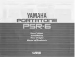 Yamaha PortaTone PSR-6 Owner'S Manual preview
