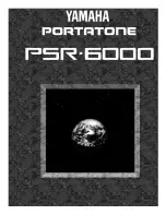 Yamaha PortaTone PSR-6000 Owner'S Manual preview