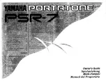 Yamaha Portatone PSR-7 Owner'S Manual preview