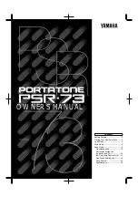 Yamaha PortaTone PSR-73 Owner'S Manual preview