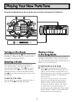 Предварительный просмотр 6 страницы Yamaha Portatone PSR-74 Owner'S Manual