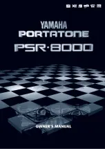 Предварительный просмотр 1 страницы Yamaha PortaTone PSR-8000 Owner'S Manual