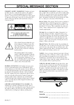 Предварительный просмотр 2 страницы Yamaha PortaTone PSR-8000 Owner'S Manual