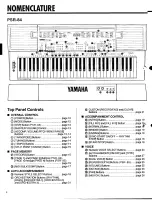 Предварительный просмотр 5 страницы Yamaha PortaTone PSR-84 Owner'S Manual