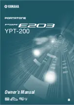 Yamaha PortaTone PSR-E203 Owner'S Manual preview