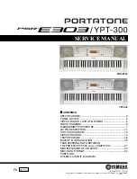 Yamaha PORTATONE PSR-E303 Service Manual preview