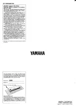 Preview for 36 page of Yamaha Portatone X4500 Owner'S Manual