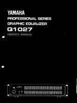 Предварительный просмотр 1 страницы Yamaha PROFESSIONAL Q1027 Owner'S Manual