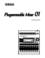 Yamaha Programmable Mixer 01 Owner'S Manual preview