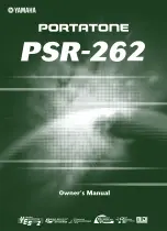 Yamaha psr-262 Owner'S Manual preview