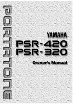 Yamaha PSR-320 Owner'S Manual preview