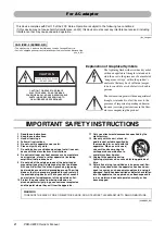 Preview for 4 page of Yamaha PSR-A3000 Owner'S Manual