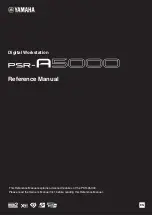 Yamaha PSR-A5000 Reference Manual предпросмотр