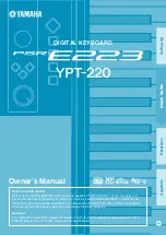 Preview for 1 page of Yamaha PSR-E223 Owner'S Manual