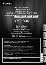 Yamaha PSR-E333 Owner'S Manual preview