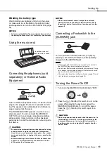 Preview for 13 page of Yamaha PSR-E353 Owner'S Manual