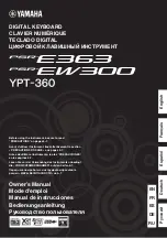 Yamaha PSR-E363 Owner'S Manual предпросмотр