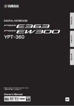 Yamaha PSR-E363 Owner'S Manual предпросмотр