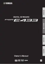 Yamaha PSR-E433 Owner'S Manual preview