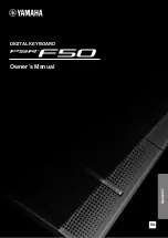 Yamaha PSR-F50 Owner'S Manual preview