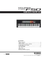 Yamaha PSR-F50 Service Manual preview