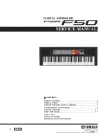 Preview for 1 page of Yamaha PSR-F50 Service Manual