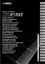 Yamaha psr-F51 Owner'S Manual preview