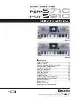 Yamaha PSR-S710 Service Manual preview