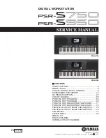 Yamaha PSR-S750 Service Manual preview