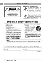 Предварительный просмотр 4 страницы Yamaha PSR-SX600 Owner'S Manual