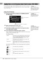 Предварительный просмотр 70 страницы Yamaha PSR-SX900 Owner'S Manual