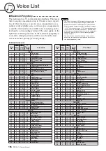 Preview for 106 page of Yamaha PSRE413 - KEYBOARD USB 100 PATTERNS Owner'S Manual