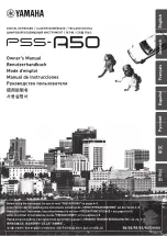 Yamaha PSS-A50 Owner'S Manual preview