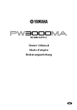 Yamaha PW3000MA Owner'S Manual preview