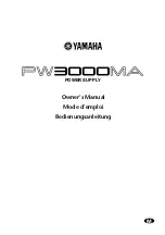 Yamaha PW3000MA Owner'S Manual предпросмотр