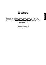 Предварительный просмотр 6 страницы Yamaha PW3000MA Owner'S Manual