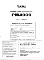 Yamaha PW4000 Owner'S Manual предпросмотр