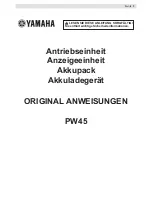 Preview for 21 page of Yamaha PW45 Original Instructions Manual