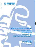 Preview for 1 page of Yamaha PW50(S) Owner'S Manual