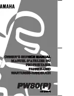 Yamaha PW80(P) Owner'S Service Manual предпросмотр