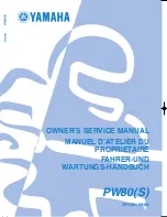 Yamaha PW80(S) Owner'S Service Manual preview