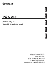 Preview for 1 page of Yamaha PWK-242 Installation Instructions Manual