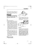 Preview for 55 page of Yamaha PZ50GTD Owner'S Manual