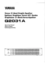 Yamaha Q2031A Operating Manual предпросмотр