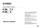 Preview for 1 page of Yamaha QL1 Reference Manual