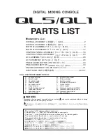 Preview for 192 page of Yamaha QL1 Service Manual