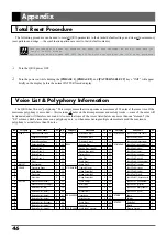 Preview for 52 page of Yamaha QR10 Owner'S Manual