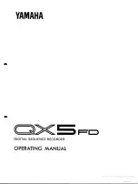 Предварительный просмотр 1 страницы Yamaha QX-5FD Operating Manual